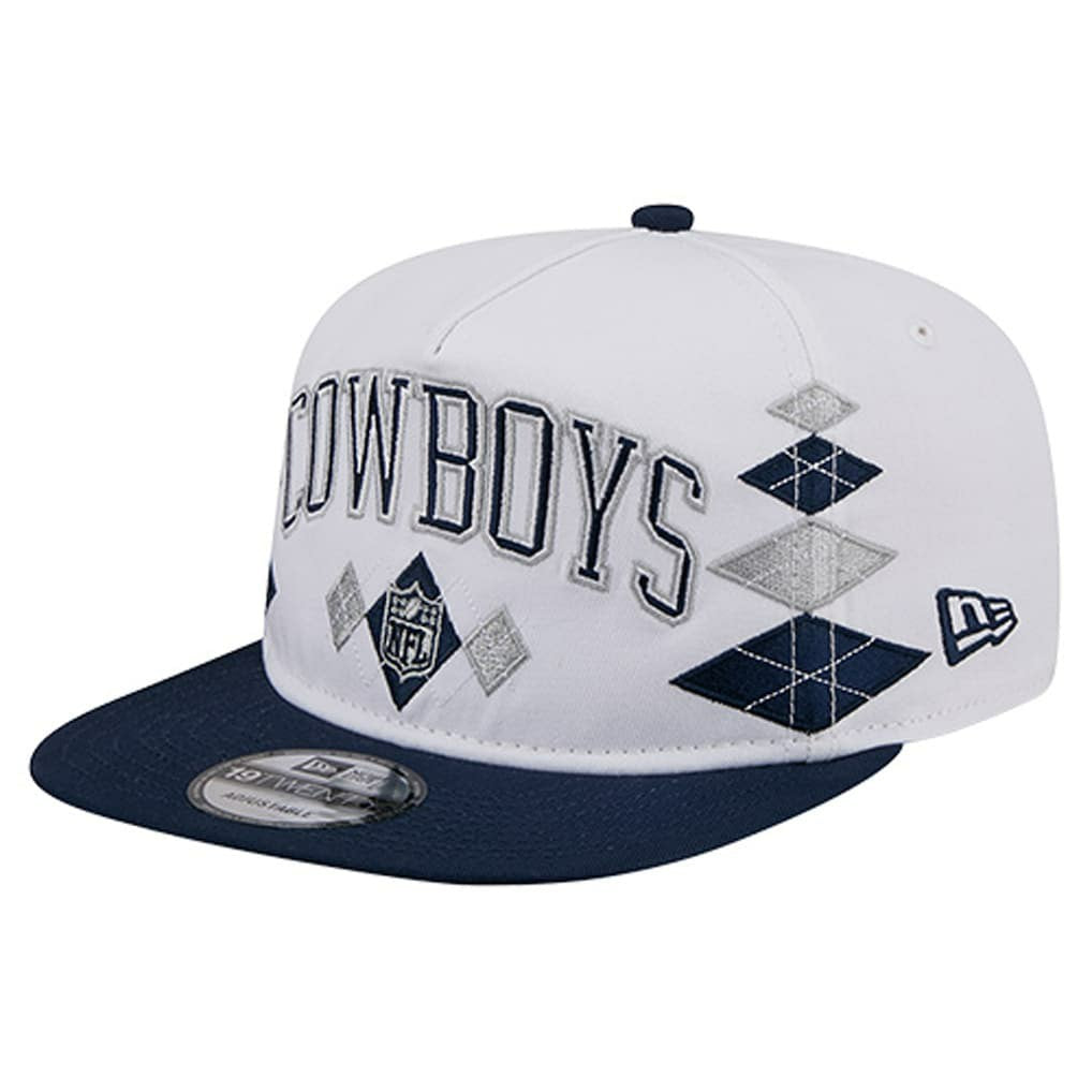 Dallas Cowboys New Era Argyle 19TWENTY Adjustable Hat - White - NFL