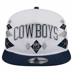 Dallas Cowboys New Era Argyle 19TWENTY Adjustable Hat - White - NFL