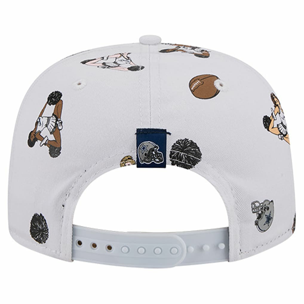 Dallas Cowboys New Era Team Cheer 19TWENTY Snapback Hat - White - NFL