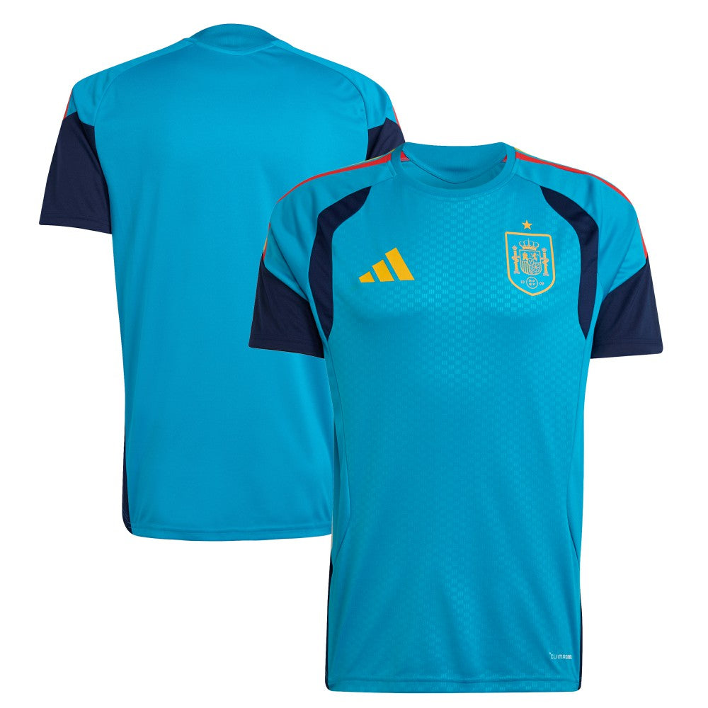 Adidas - Spain National Team FIFA x World Cup 2026 Tiro Home Training Jersey - Turquoise