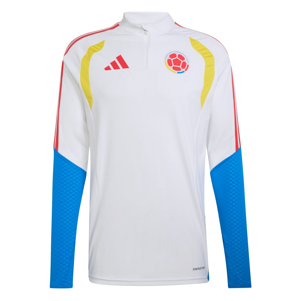 Adidas - Colombia National Team FIFA x World Cup 2026 Tiro Quarter-Zip Training Top - White