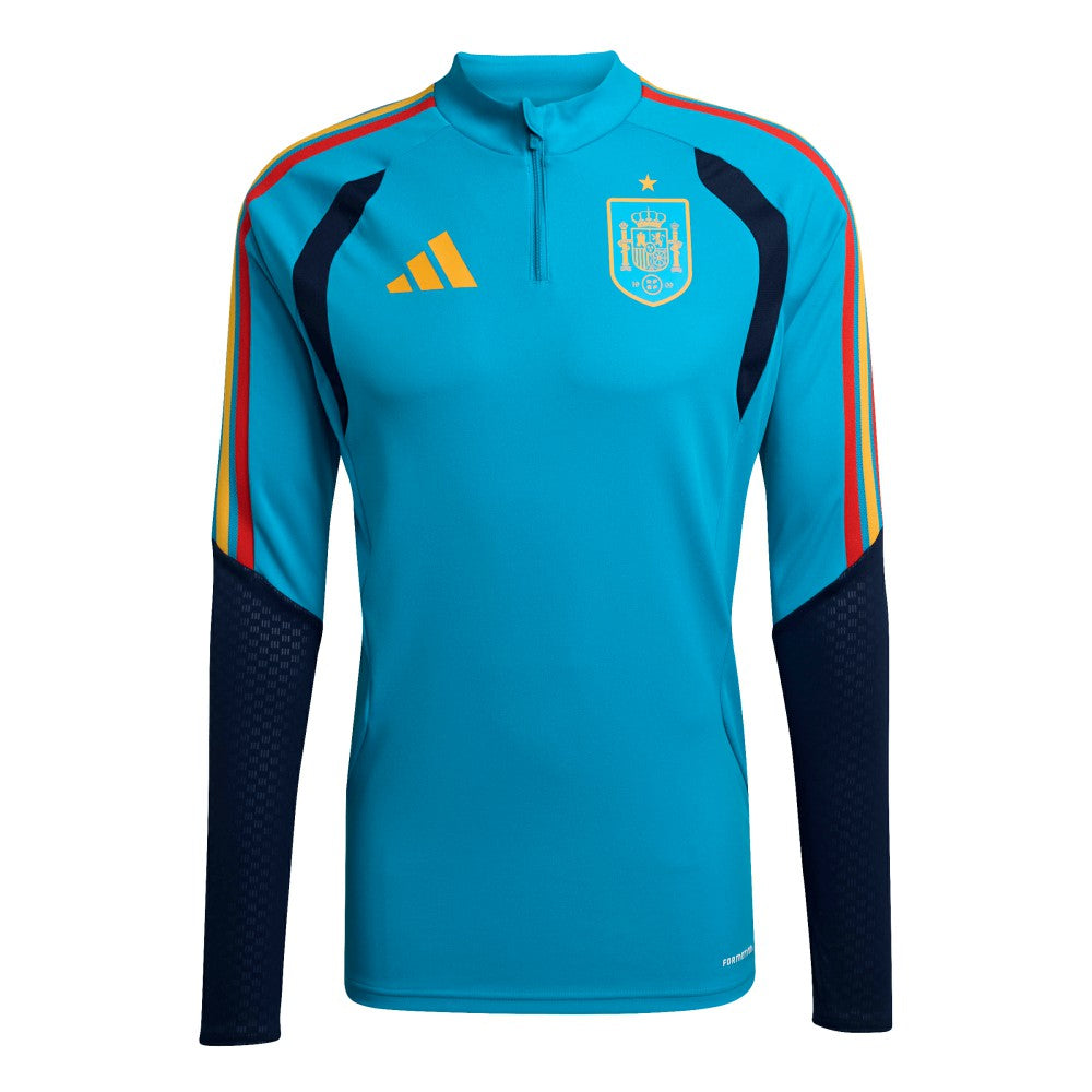 Adidas - Spain National Team FIFA x World Cup 2026 Tiro Quarter-Zip Training Top - Turquoise