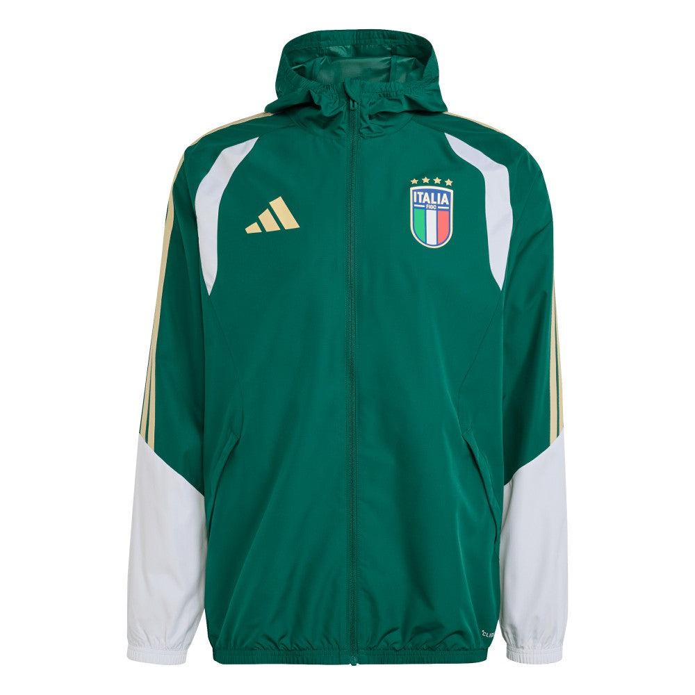 Adidas - Italy National Team FIFA x World Cup 2026 Tiro All Weather Full-Zip Jacket - Green