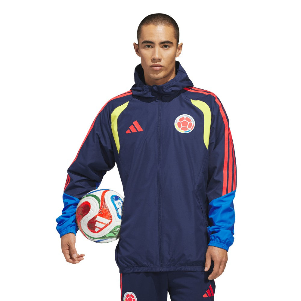 Adidas - Colombia National Team FIFA x World Cup 2026 Tiro All Weather Full-Zip Jacket - Navy