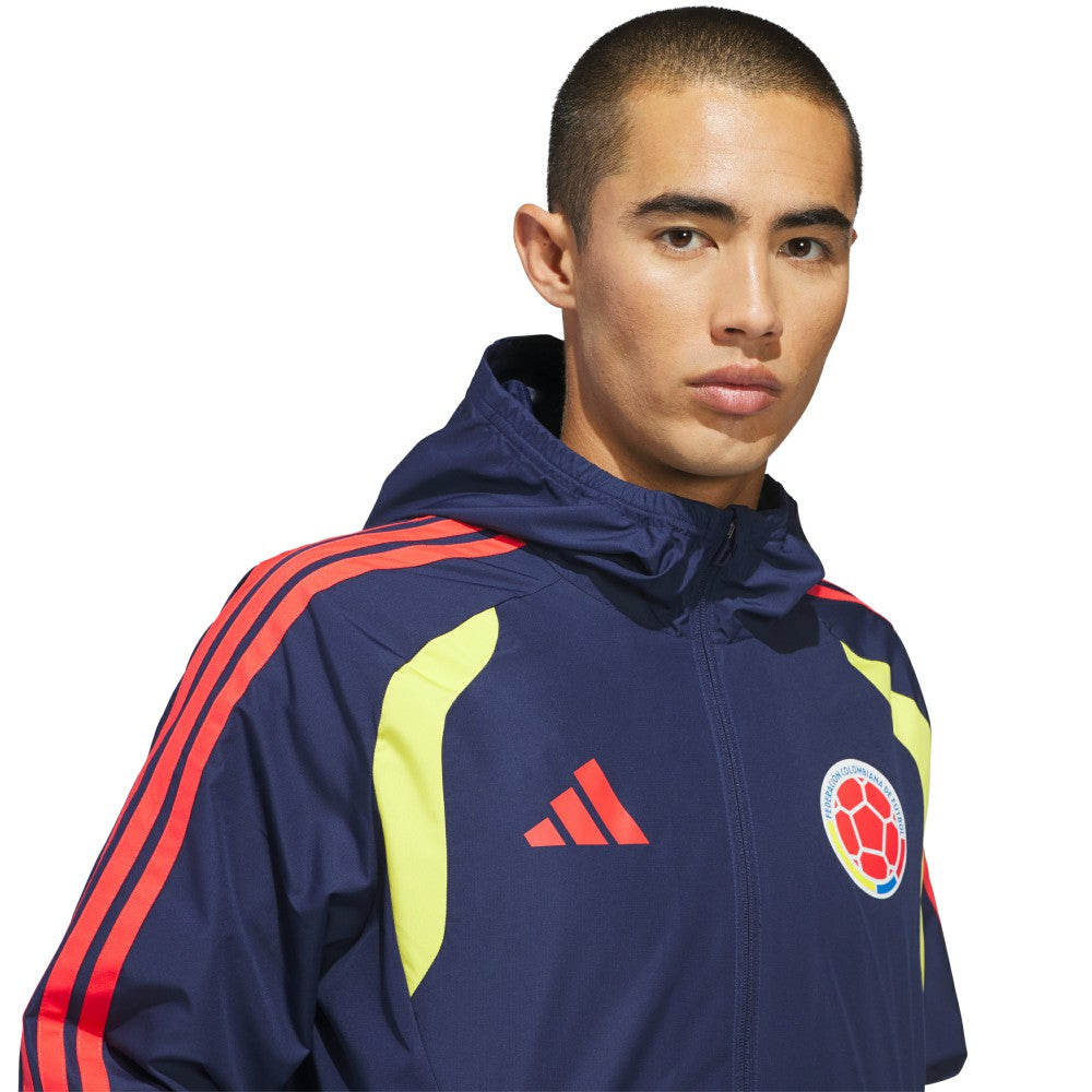 Adidas - Colombia National Team FIFA x World Cup 2026 Tiro All Weather Full-Zip Jacket - Navy