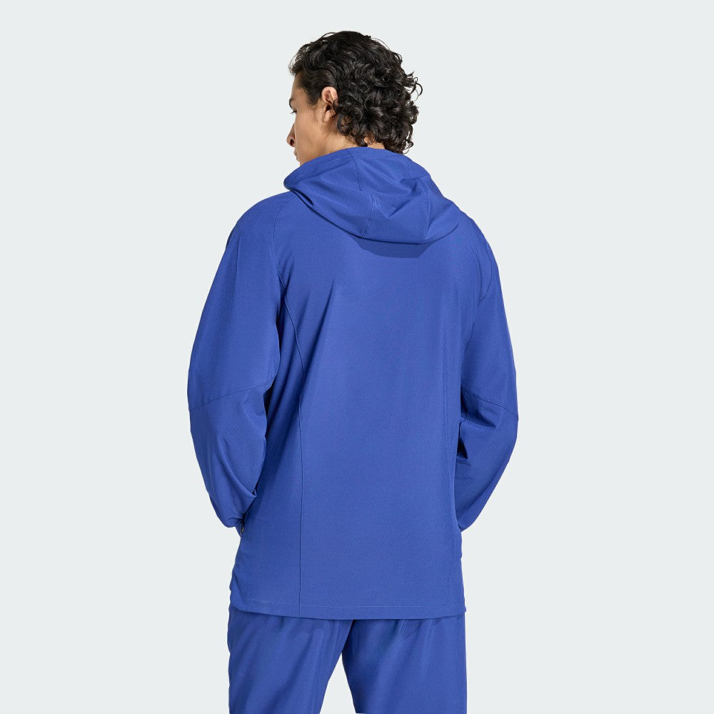 Adidas - Italy National Team FIFA x World Cup 2026 Full-Zip Travel Windbreaker Jacket - Blue