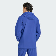 Adidas - Italy National Team FIFA x World Cup 2026 Full-Zip Travel Windbreaker Jacket - Blue