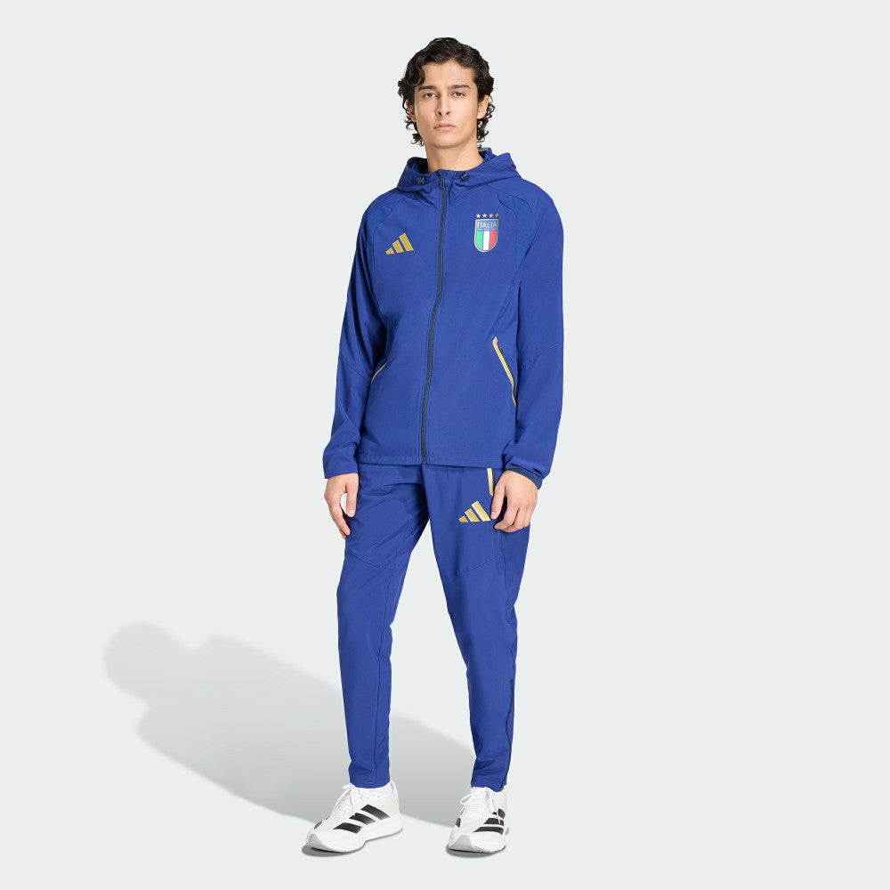 Adidas - Italy National Team FIFA x World Cup 2026 Full-Zip Travel Windbreaker Jacket - Blue