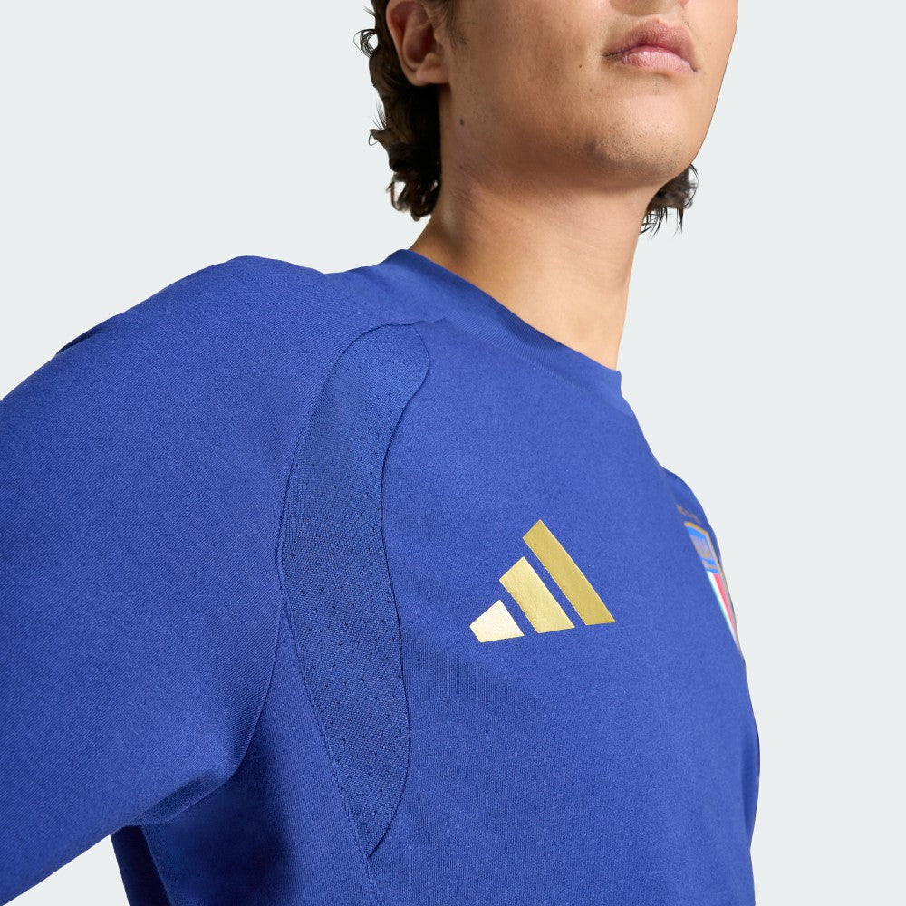 Adidas - Italy National Team FIFA x World Cup Tiro Travel T-Shirt - Blue