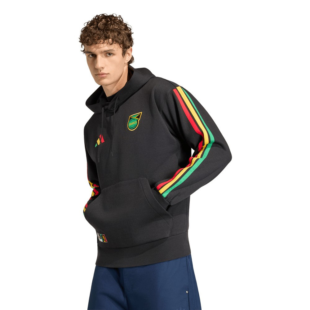 Adidas - Jamaica National Team Alphaskin Fleece Hoodie - Black