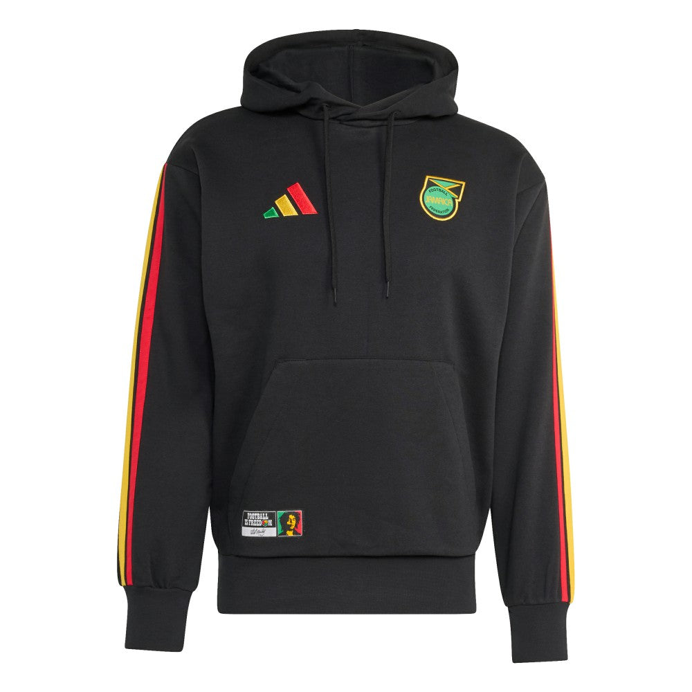 Adidas - Jamaica National Team Alphaskin Fleece Hoodie - Black