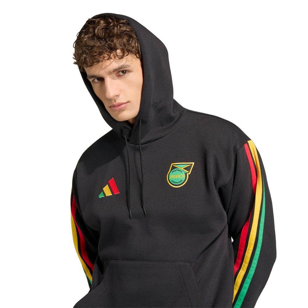 Adidas - Jamaica National Team Alphaskin Fleece Hoodie - Black