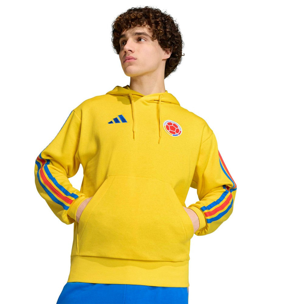 Adidas - Colombia National Team FIFA x World Cup Alphaskin Fleece Hoodie - Yellow