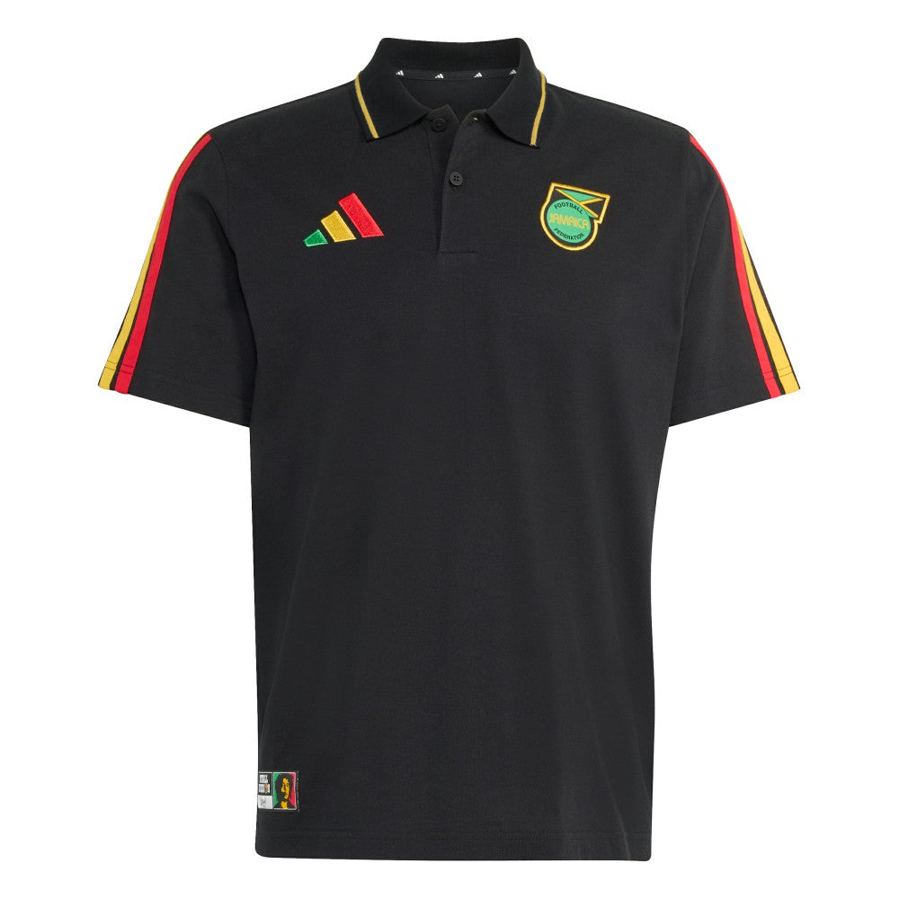 Adidas - Jamaica National Team Alphaskin Polo - Black