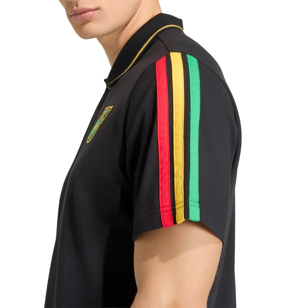 Adidas - Jamaica National Team Alphaskin Polo - Black