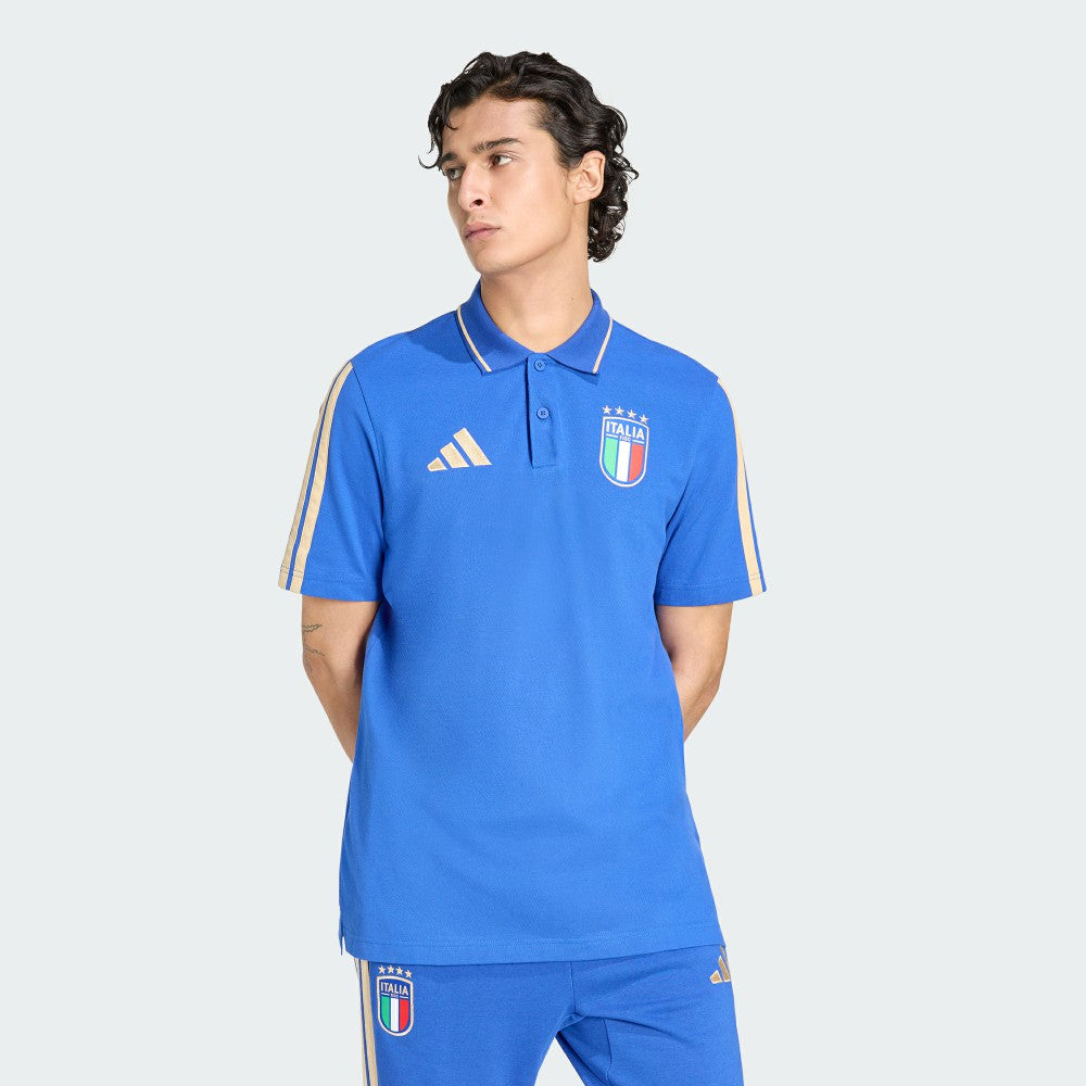 Adidas - Italy National Team FIFA x World Cup Alphaskin Polo - Blue