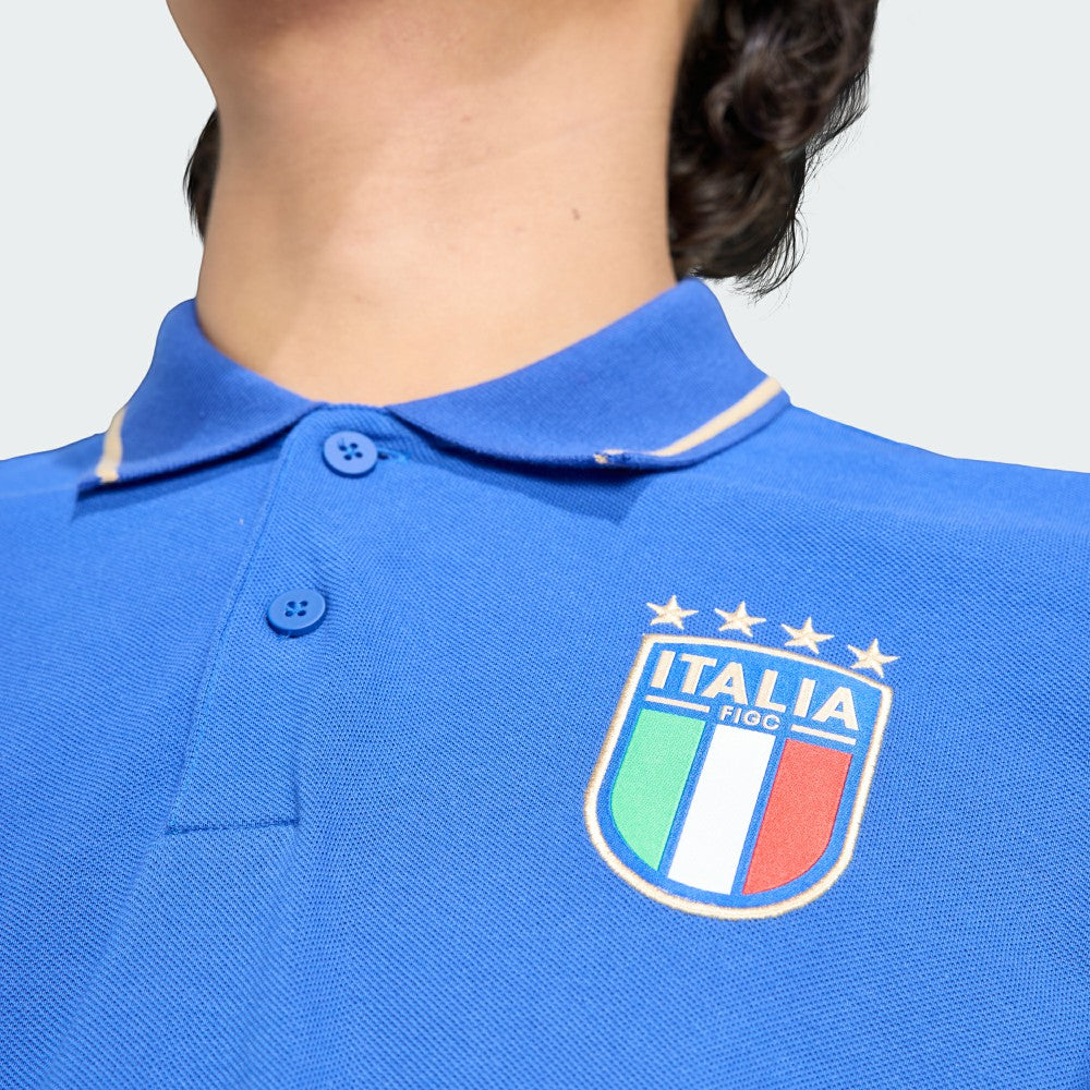 Adidas - Italy National Team FIFA x World Cup Alphaskin Polo - Blue