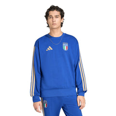 Adidas - Italy National Team FIFA x World Cup Alphaskin Crewneck Sweatshirt - Blue