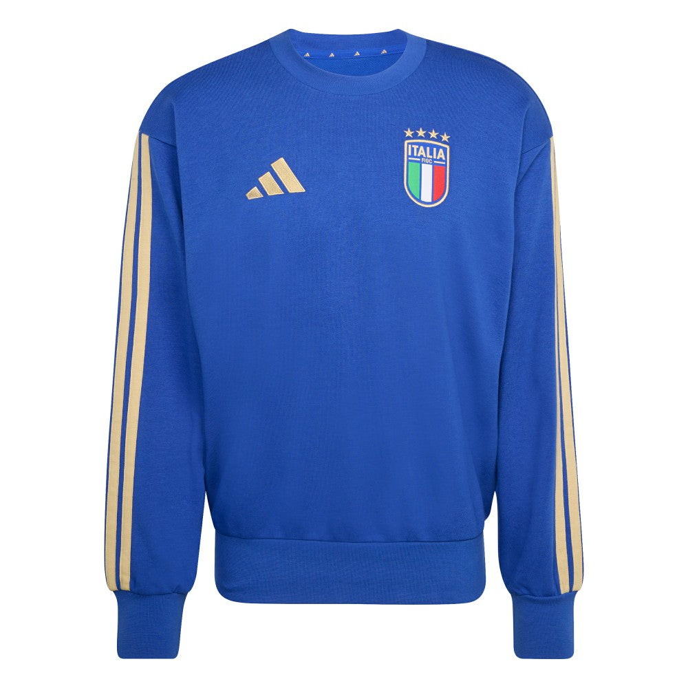 Adidas - Italy National Team FIFA x World Cup Alphaskin Crewneck Sweatshirt - Blue