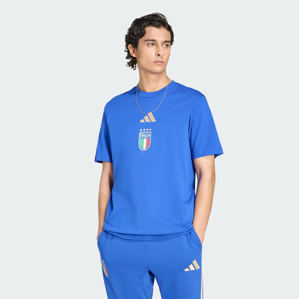 Adidas - Italy National Team FIFA x World Cup Alphaskin Graphic T-Shirt - Royal