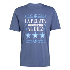 Adidas - Argentina National Team FIFA x World Cup 2022 Winners Amply T-Shirt - Blue