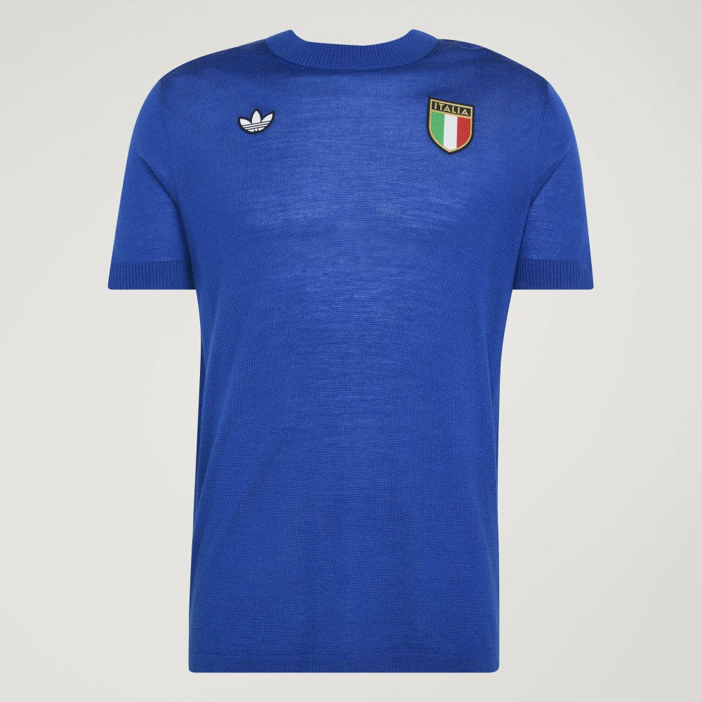 Adidas - Italy National Team 1970s Fashion Jersey - Blue