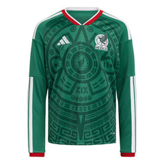 Adidas - Mexico National Team Youth FIFA x World Cup 2026 Home Replica Long-Sleeve Jersey - Green