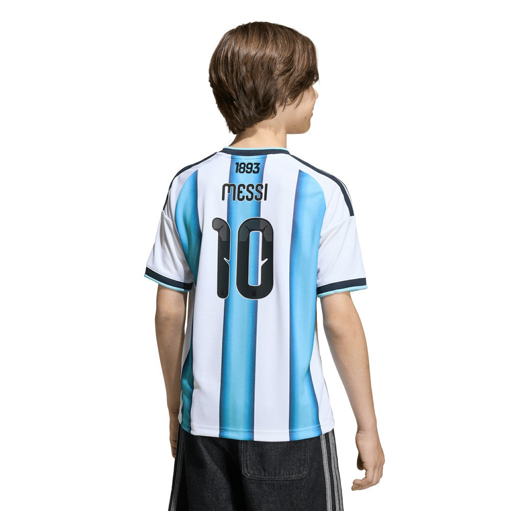 Adidas - Lionel Messi Argentina National Team Youth FIFA x World Cup 2026 Home Replica Jersey - White