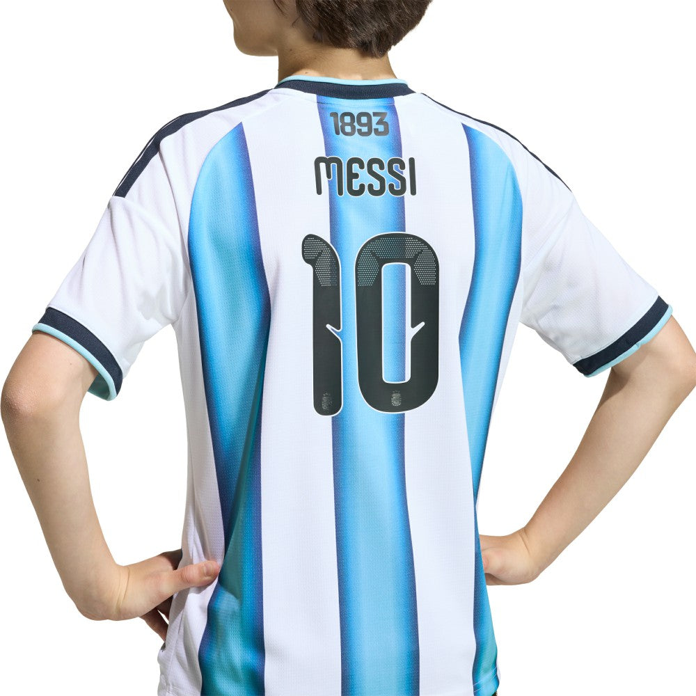 Adidas - Lionel Messi Argentina National Team Youth FIFA x World Cup 2026 Home Replica Jersey - White
