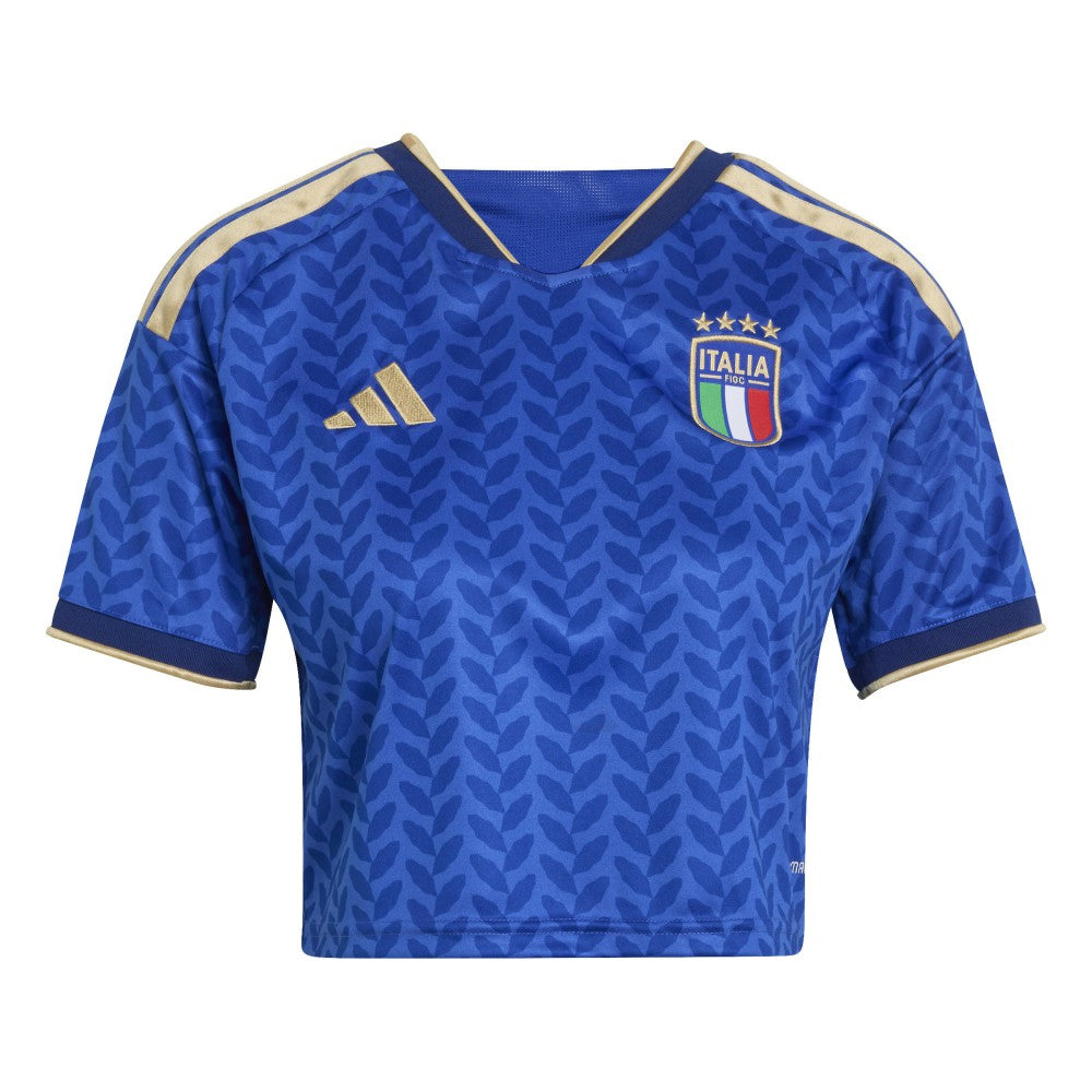 Adidas - Italy National Team Women's FIFA x World Cup 2026 Home Cropped Replica Jersey - Royal