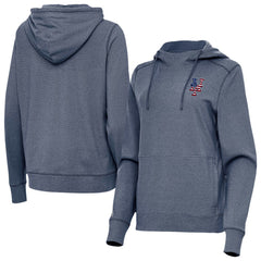 New York Mets Antigua Women's Justice Stars and Stripes Team Logo Pullover Hoodie Outlet