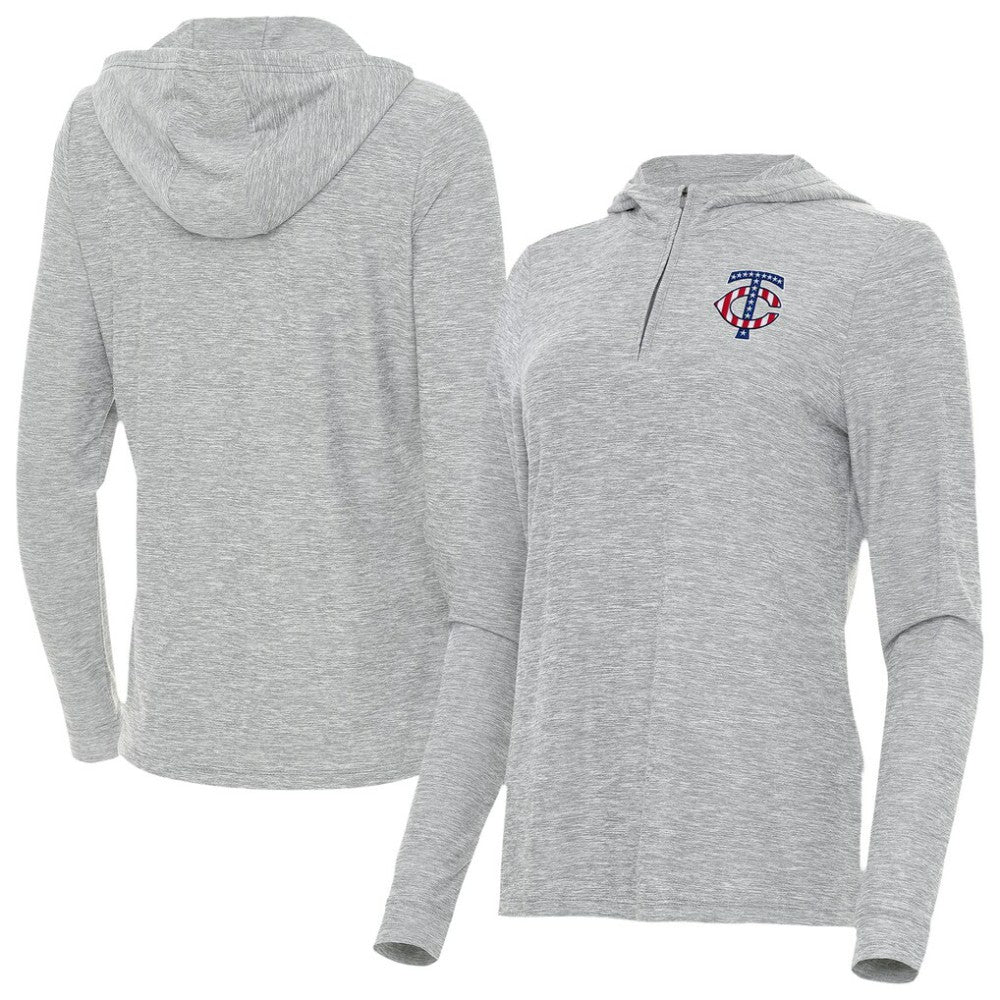 Minnesota Twins Antigua Women's Daybreak Quarter-Zip Hoodie Sale