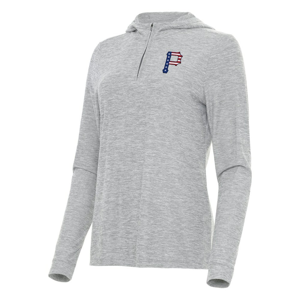 Pittsburgh Pirates Antigua Women's Daybreak Quarter-Zip Hoodie Near Me