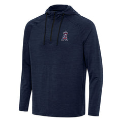 Los Angeles Angels Antigua Spikes Stars and Stripes Team Logo Quarter-Zip Pullover Hoodie for sale