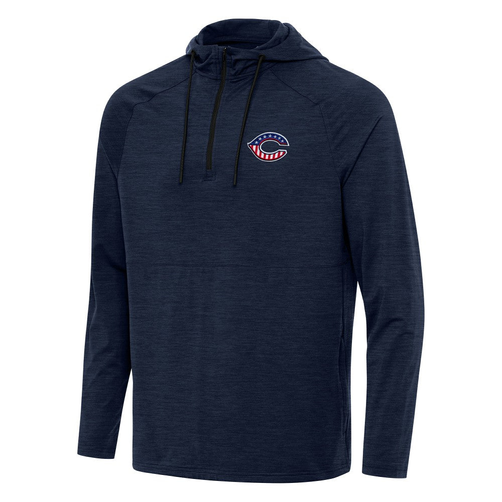 Cincinnati Reds Antigua Spikes Stars and Stripes Team Logo Quarter-Zip Pullover Hoodie Discount