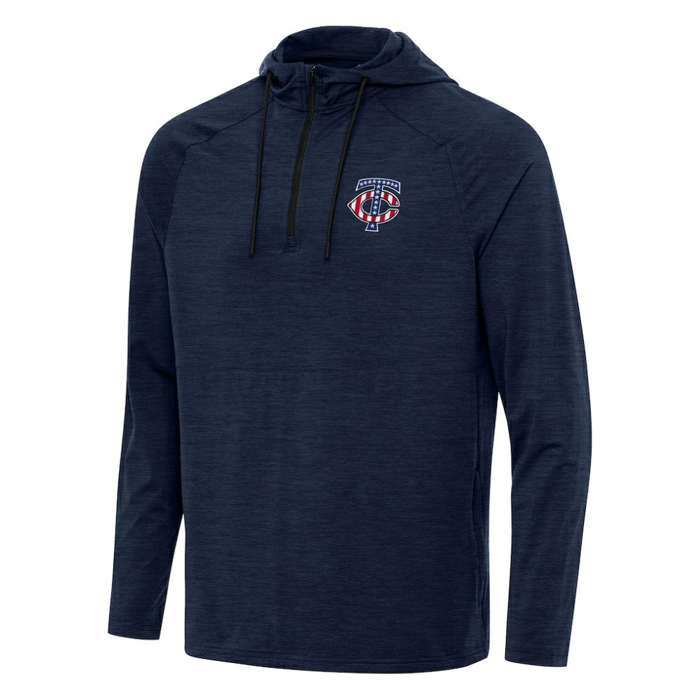 Minnesota Twins Antigua Spikes Stars and Stripes Team Logo Quarter-Zip Pullover Hoodie for sale