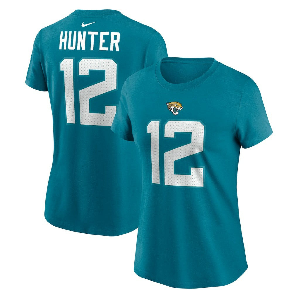 Travis Hunter Jacksonville Jaguars Women's Name & Number T-Shirt - Teal - Nike