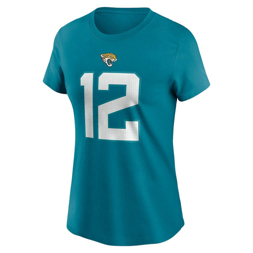 Travis Hunter Jacksonville Jaguars Women's Name & Number T-Shirt - Teal - Nike