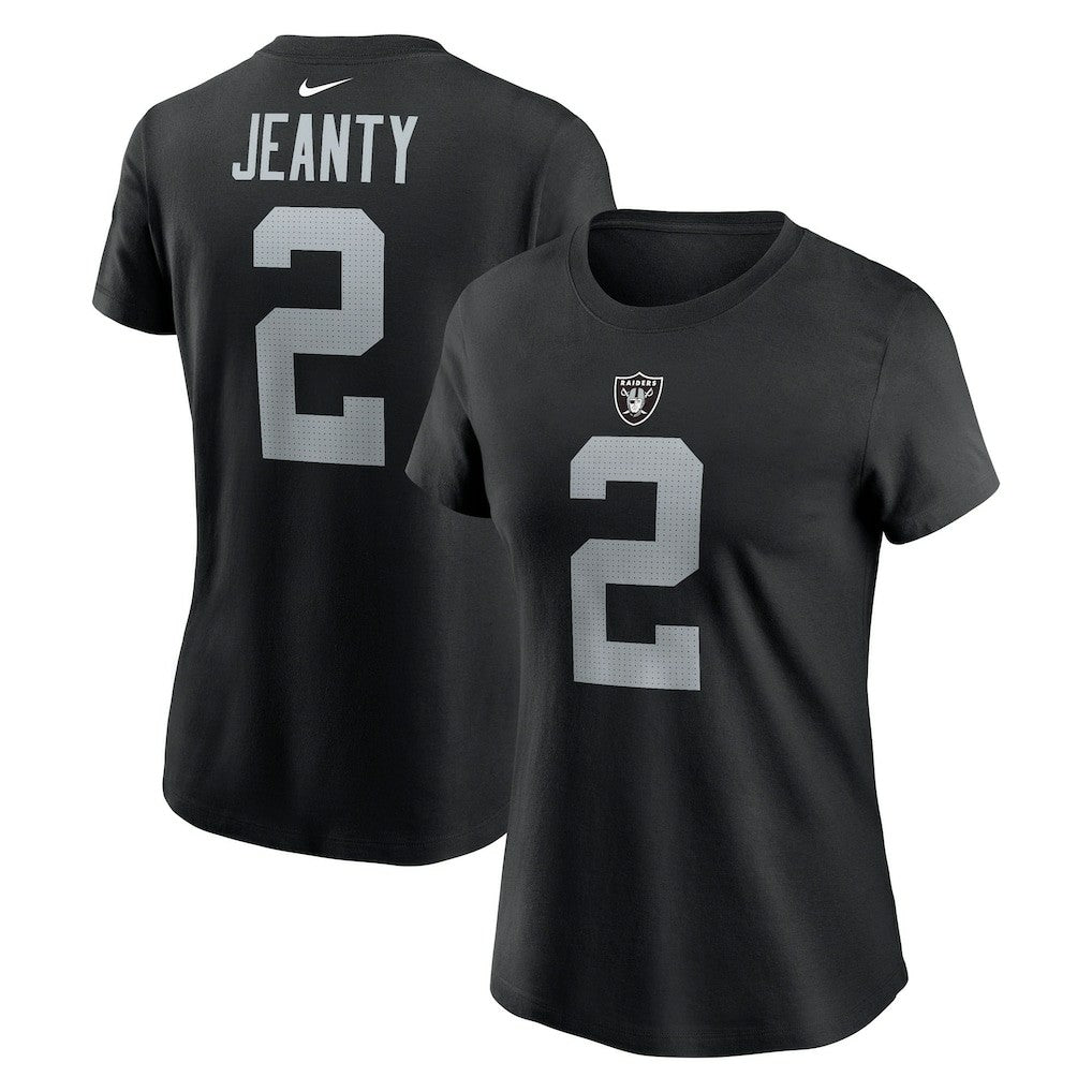 Ashton Jeanty Las Vegas Raiders Women's Name & Number T-Shirt - Black - Nike