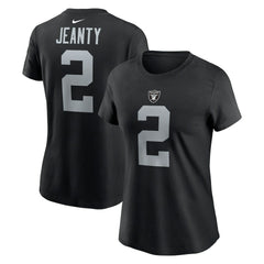 Ashton Jeanty Las Vegas Raiders Women's Name & Number T-Shirt - Black - Nike
