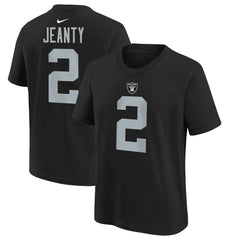 Ashton Jeanty Las Vegas Raiders Youth 2025 NFL Draft First Round Pick Name & Number T-Shirt - Black - Nike