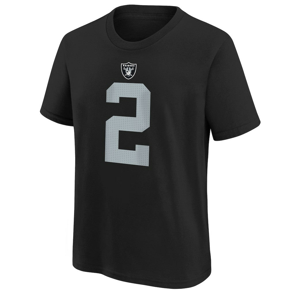 Ashton Jeanty Las Vegas Raiders Youth 2025 NFL Draft First Round Pick Name & Number T-Shirt - Black - Nike