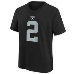 Ashton Jeanty Las Vegas Raiders Youth 2025 NFL Draft First Round Pick Name & Number T-Shirt - Black - Nike