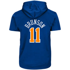 Fanatics Jalen Brunson New York Knicks Big & Tall Short Sleeve Hoodie Blue