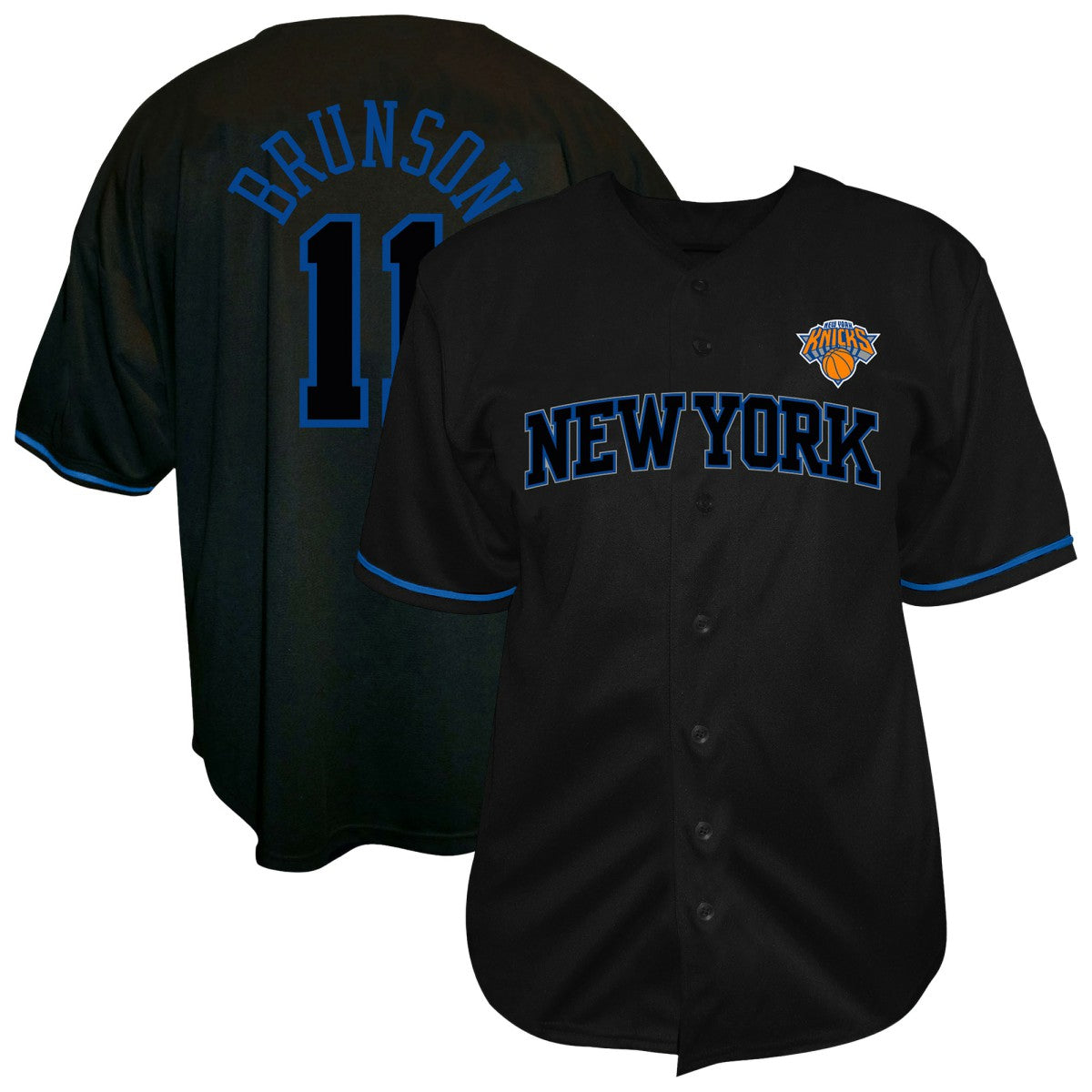 Fanatics Jalen Brunson New York Knicks Big & Tall Name & Number Fashion Jersey Black