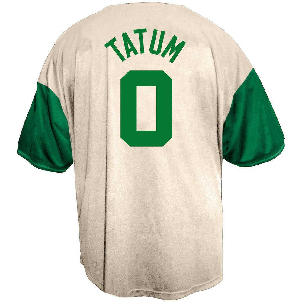 Fanatics Jayson Tatum Boston Celtics Baseball Jersey Cream