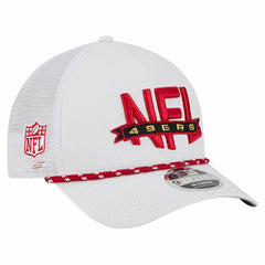 San Francisco 49ers New Era NFL 9FORTY A-Frame M-Crown Adjustable Trucker Hat - White - NFL