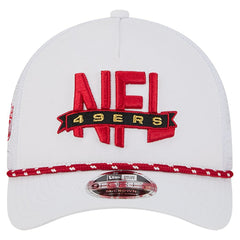 San Francisco 49ers New Era NFL 9FORTY A-Frame M-Crown Adjustable Trucker Hat - White - NFL