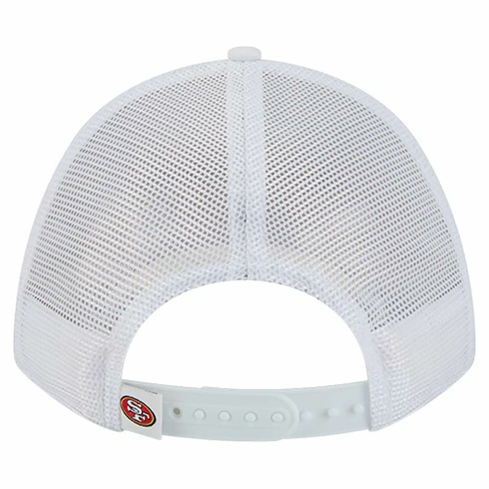 San Francisco 49ers New Era NFL 9FORTY A-Frame M-Crown Adjustable Trucker Hat - White - NFL