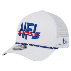 Buffalo Bills New Era NFL 9FORTY A-Frame M-Crown Adjustable Trucker Hat - White - NFL